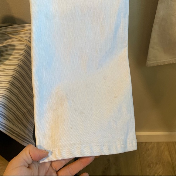 Women Mother White Jeans, Highwaisted size 28,Rider Skimp Jeans, Mother Superior - Picture 5 of 12